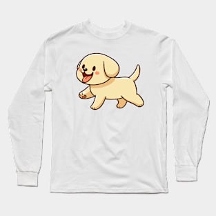 kawaii yellow labrador retriever puppy Long Sleeve T-Shirt